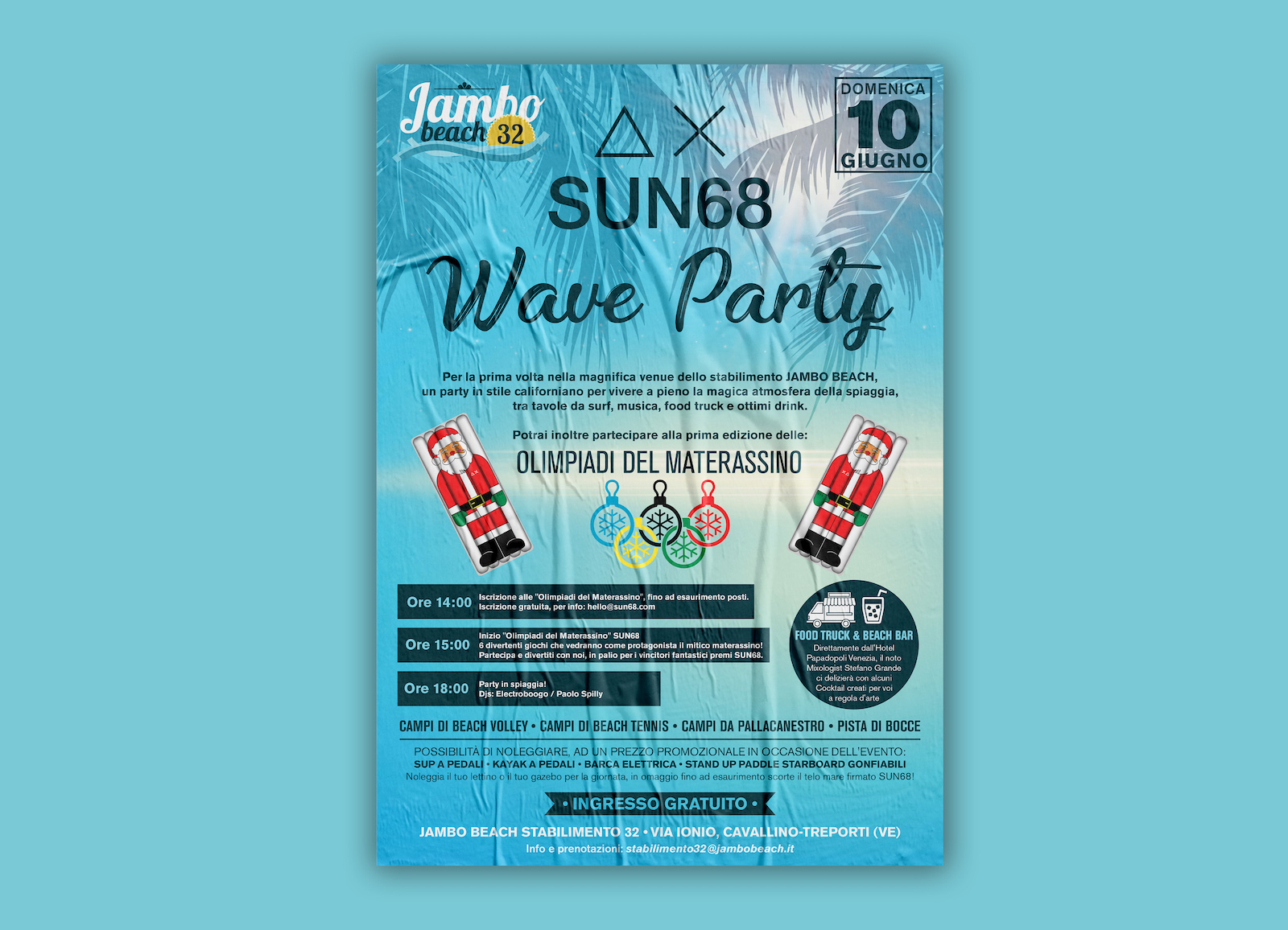 sun68 wave party locandina