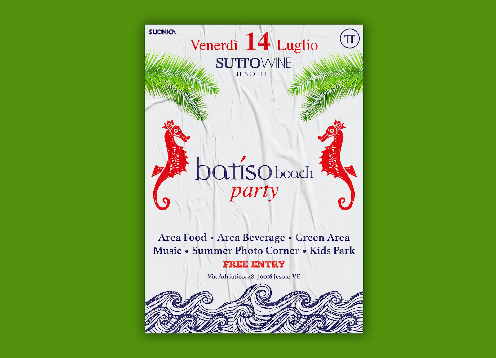 locandina battito beach party